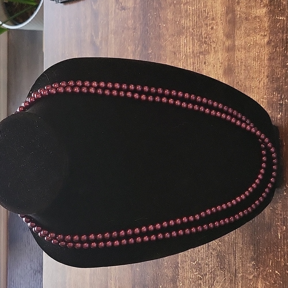 Vintage Purple "Pearl" Layered Necklace